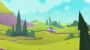 The bumpy track in the third series