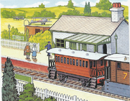 Dryaw as it appears in the 1987 annual story, Percy's Passengers