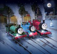 Thomas, Percy and James Christmas promo