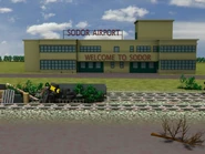 The airport in the Calling All Engines! US DVD Opening