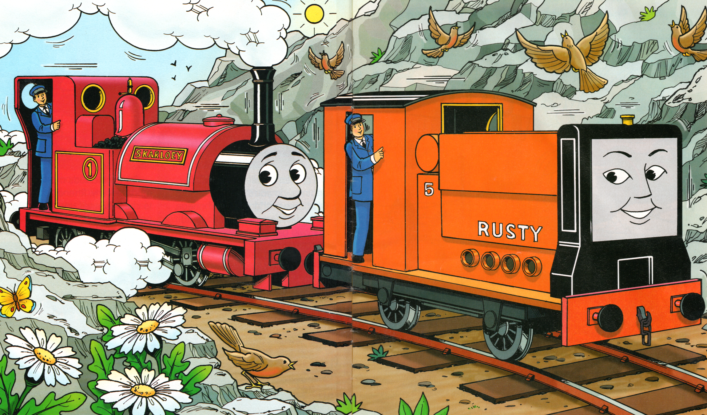 Thomas & Friends Rheneas Skarloey James The Red Engine PNG - Free