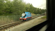 Thomas in a siding at the Cuyahoga Valley National Park Scenic Railroad