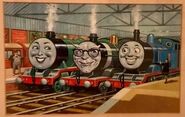 Henry with Thomas, Awdry and the Fat Controller