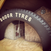 The Sodor Tyres overhead in storage as taken by Instagram user roundme