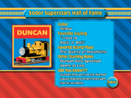 Duncan in Sodor Superstars Hall of Fame