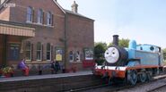 Brian Sibley tells Michael Portillo about the history of the Railway Series at the Watercress Railway.