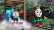 Yong Bao and Thomas at the coal hopper