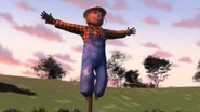 The farm's scarecrow