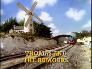 US title card (Note: "Rumors" uses British spelling)