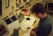Gareth constructing buildings for Lakeside