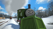 Percy wearing his snowplough