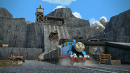 Sir Handel with a waste wagon in the twentieth series (top-right)