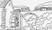 The Watermill in Electronic Paint Box