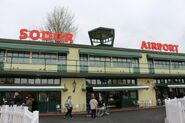 The airport at Drayton Manor Theme Park