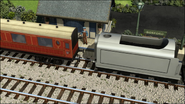 Spencer coupling up to a coach in the sixteenth series