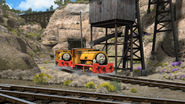 The Coal Hopper's CGI model reused at the Sodor China Clay Company