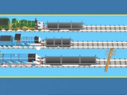 Three differently-sized flatbeds