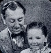 Holland and her father featured on the dust-jacket of Tales of Flitterwick Harbour[1][4]