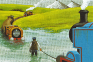 Thomas rescuing Ben from the Drain