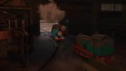 The Steelworks' interior in Journey Beyond Sodor