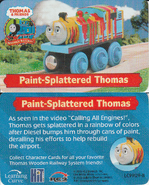 Wooden Railway Paint-Splattered character card