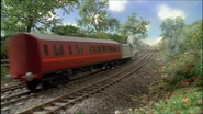Spencer pulling the brake coach