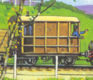 A light brown brake van