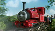 Skarloey's sad face that appeared between the sixth series and The Great Discovery, excluding the eighth series, Jack and the Sodor Construction Company and Calling All Engines! (2002-2003, 2005-2008)