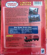 VHS with Wooden Railway James back cover