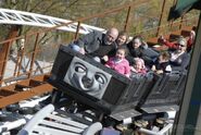 A Troublesome Trucks roller coaster at Drayton Manor Resort
