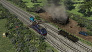 Stakebed wagons in Day of the Diesels