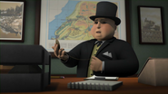 A portrait of Black Loch in Sir Topham Hatt's Office