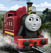 Rosie in her red livery