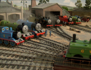 An indignation meeting at Tidmouth Sheds