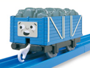 Blue Troublesome Truck with rocks