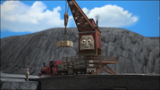 Skarloey on top of the bridge