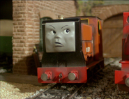 Rusty's suspicious face that only appeared in both the fourth and fifth series (1994-1998)