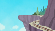 The cliff ledge