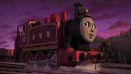 Rosie in her new red livery in Journey Beyond Sodor