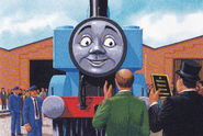 Thomas being awarded a National Railway Museum plaque