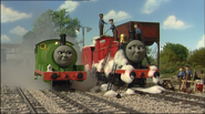 Percy and James at Kellsthorpe Road in the tenth series