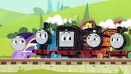 A Light Delivery promo (Note: Percy and Kana are cropped out)