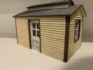 The hut owned by Twitter user ThomasTankMerch