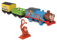 Motorized Sodor Animal Park Van with Monkey Thomas