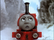 Skarloey's horrified face as it first appeared in the fifth series... (1998)