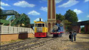 Thomas and Flora at the water works