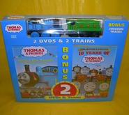 DVD with Hooray for Thomas and Other Adventures and Wooden Railway Thomas and Duck