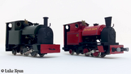 Awdry's second models of Peter Sam/Stuart