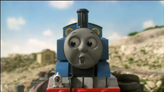 Thomas running along the pier