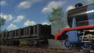 A flatbed of tar collides into Gordon